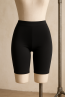 Leggings L100 – cotton biker shorts 1/4 black, non see-through