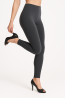 Leggings, cotton, long 4/4 graphite , non see-through.