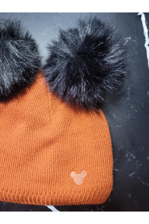 Winter Set “Bear” – Hat with Pom-Poms & Neck Warmer | Kids Warm Set