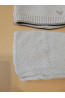 “Bear” Winter Set – Hat with Pom-Poms & Light Grey Neck Warmer.