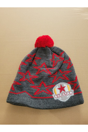 Boys’ Winter Hat Graphite & Red – Sport Style and Warmth