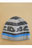 Boys’ Winter Hat Graphite & Blue – Sporty and Warm