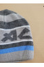 Boys’ Winter Hat Graphite & Blue – Sporty and Warm