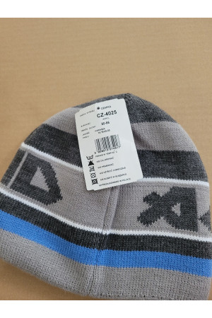 Boys’ Winter Hat Graphite & Blue – Sporty and Warm