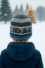 Boys’ Winter Hat Graphite & Blue – Sporty and Warm