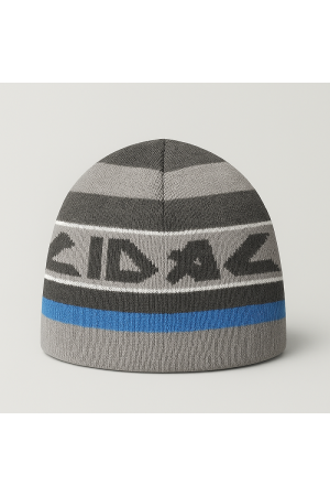 Boys’ Winter Hat Graphite & Blue – Sporty and Warm