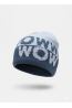 Boys’ Winter Hat “WOW” – Light Blue & Graphite