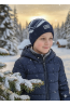 Boys’ Knit Hat – Navy & Grey with “Driver Crazy” Patch