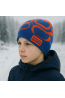 Boys’ Knit Hat – Blue & Orange with “Driver Crazy” Patch