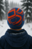 Boys’ Knit Hat – Blue & Orange with “Driver Crazy” Patch
