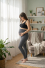 Maternity Leggings – grafite with Over-Bump Band, Comfort for Every Day