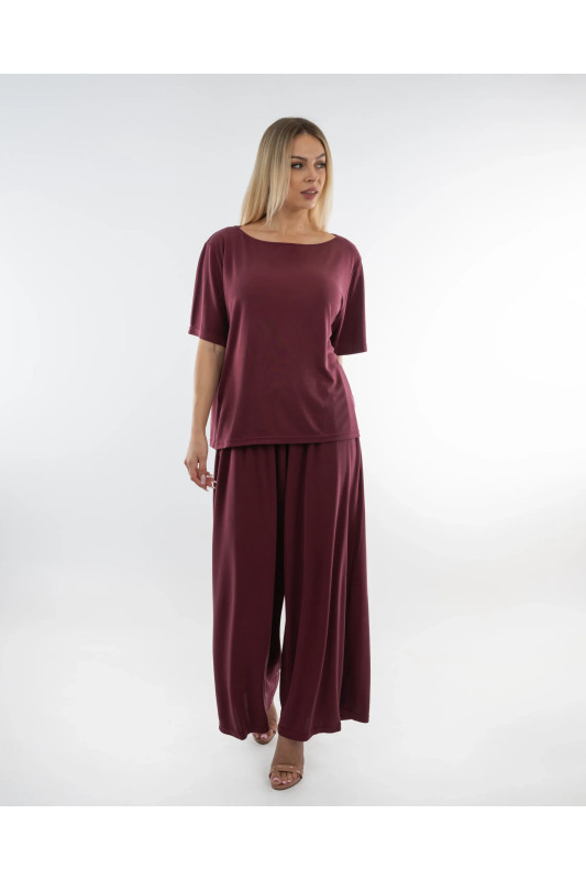 Burgundowy komplet damski premium – DOREDO