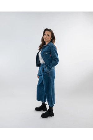 DOREDO Premium Denim Culotte Trousers