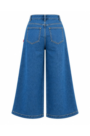 DOREDO Jeansowe Spodnie Culotte Premium