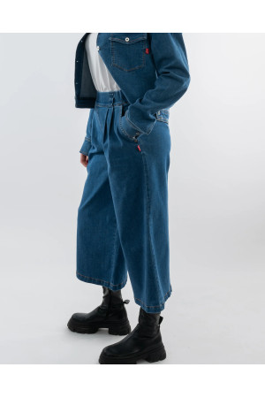 DOREDO Premium Denim Culotte Trousers