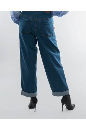 DOREDO Jeans Premium z Podwiniętą Nogawką