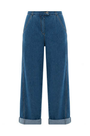 DOREDO Jeans Premium z Podwiniętą Nogawką