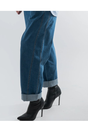 DOREDO Jeans Premium z Podwiniętą Nogawką