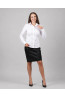White Slim-Fit Women's Shirt PREMIUM | DOREDO