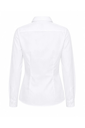 White Slim-Fit Women's Shirt PREMIUM | DOREDO