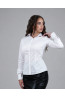White Slim-Fit Women's Shirt PREMIUM | DOREDO