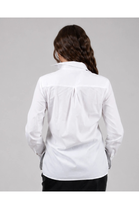 White Women's Regular Premium Shirt | DOREDO