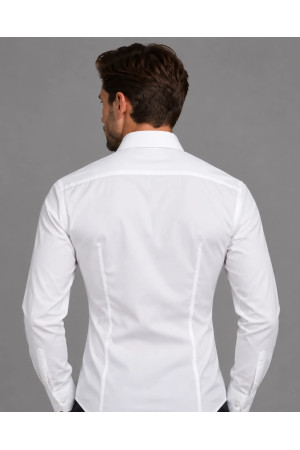 DOREDO White Slim-Fit Men's Shirt PREMIUM