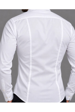 DOREDO White Slim-Fit Men's Shirt PREMIUM