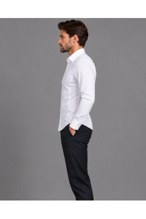 DOREDO White Slim-Fit Men's Shirt PREMIUM