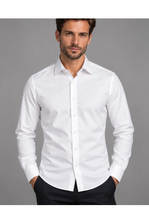 DOREDO White Men's Regular Fit Shirt PREMIUM