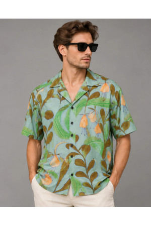 DOREDO Hawaiian Shirt Unisex PREMIUM – Botanical Print