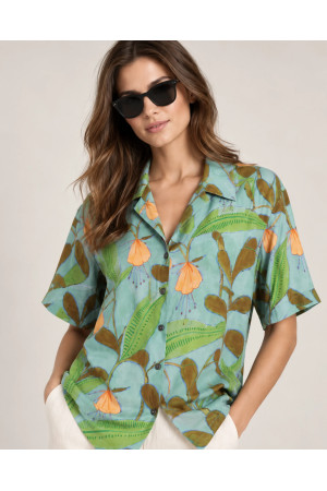 DOREDO Hawaiian Shirt Unisex PREMIUM – Botanical Print