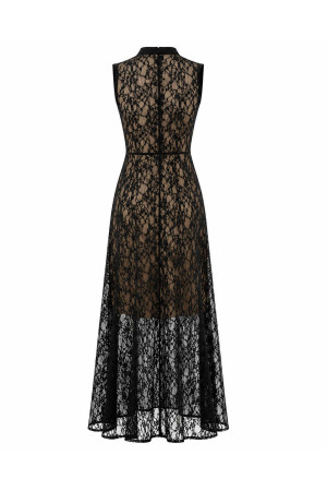 Black Lace Evening Dress – DOREDO