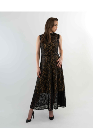 Black Lace Evening Dress – DOREDO
