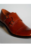Monaco Double Monk Brown Leather Shoes | DOREDO