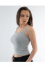 Grey Ribbed Women's Top | DOREDO