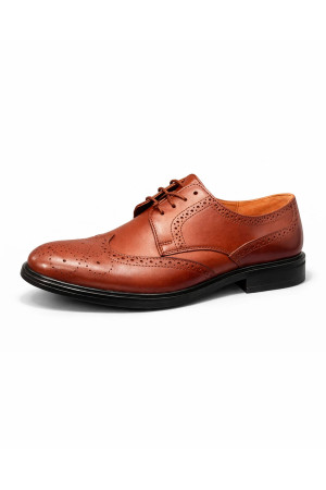 (0093) Brązowe buty skórzane Windsor Brogue