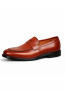 (0094) Brązowe buty skórzane Milano Loafer