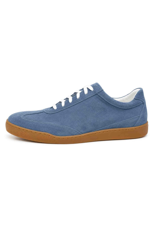 (0098) Błękitne sneakersy zamszowe Azure Gum Sneaker