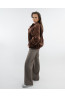 Brown Corduroy Jacket for Women | DOREDO KD0074BR