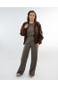 Brown Corduroy Jacket for Women | DOREDO KD0074BR