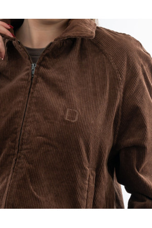 Brown Corduroy Jacket for Women | DOREDO KD0074BR