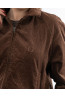 Brown Corduroy Jacket for Women | DOREDO KD0074BR