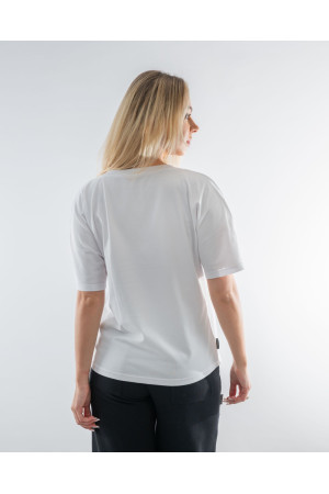 Biały T-shirt Damski Basic Premium DOREDO