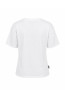 (0078) T-shirt damski V-neck premium biały