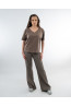 Women's Premium V-Neck T-Shirt Cappuccino | DOREDO