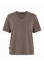 Women's Premium V-Neck T-Shirt Cappuccino | DOREDO
