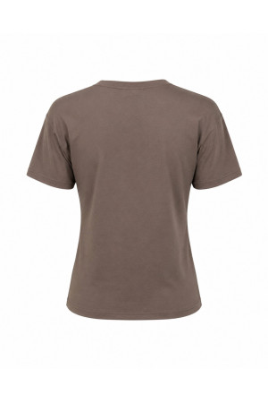 T-shirt damski V-neck Premium Cappuccino | DOREDO