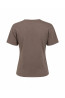 Women's Premium V-Neck T-Shirt Cappuccino | DOREDO