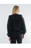 (0082) Czarna bluza damska z kapturem premium
